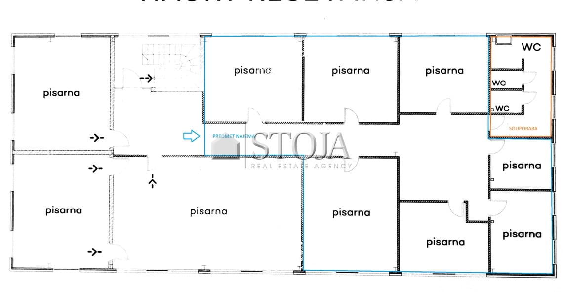 Oddaja, Poslovni prostor, Pisarna, Ljubljana mesto, Šiška, Podutik, 140 m2 — photo 8 of 8