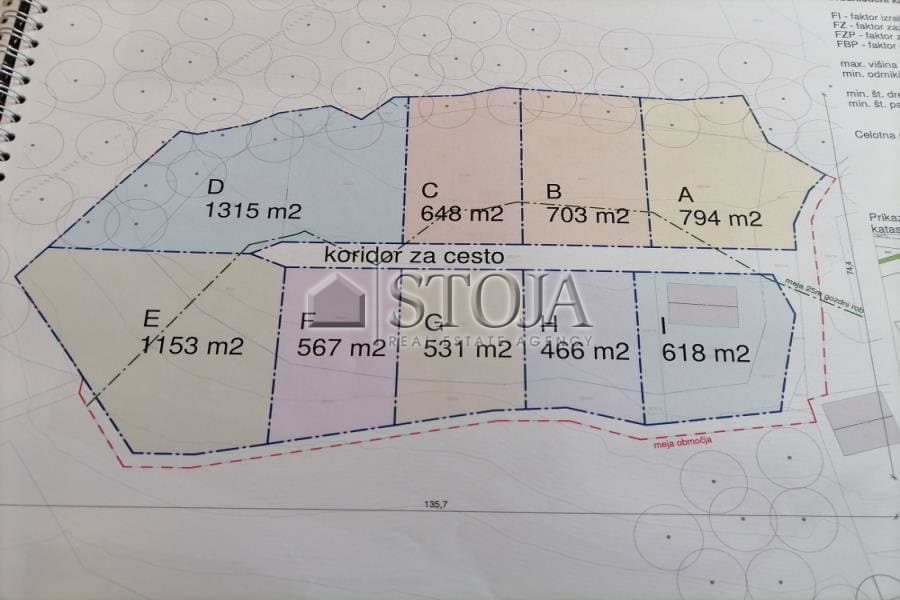 Prodaja, Parcela, Zazidljiva, Ljubljana mesto, Moste-Polje, Besnica, 5544 m2 — photo 2 of 6